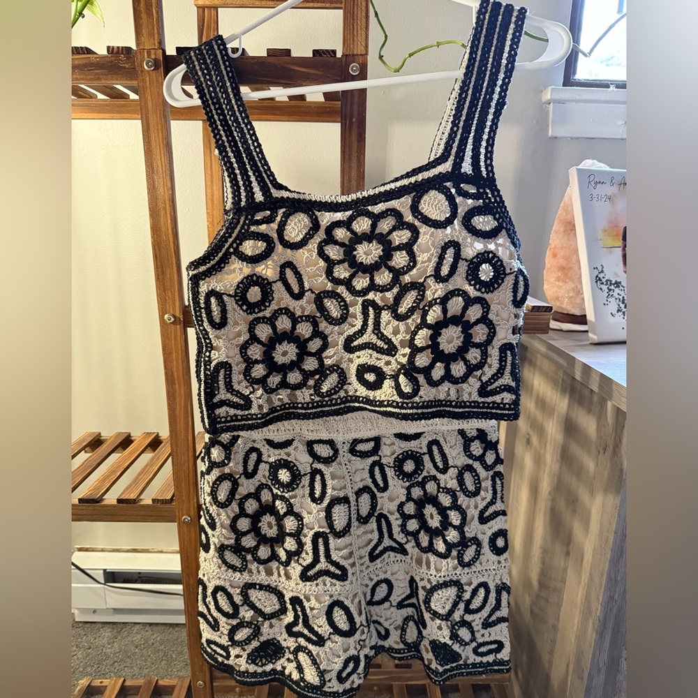 Knit tank/short set